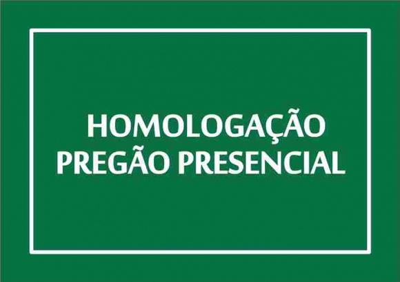 HOMOLOGAÇÃO - PREGÃO PRESENCIAL Nº 00039/2015