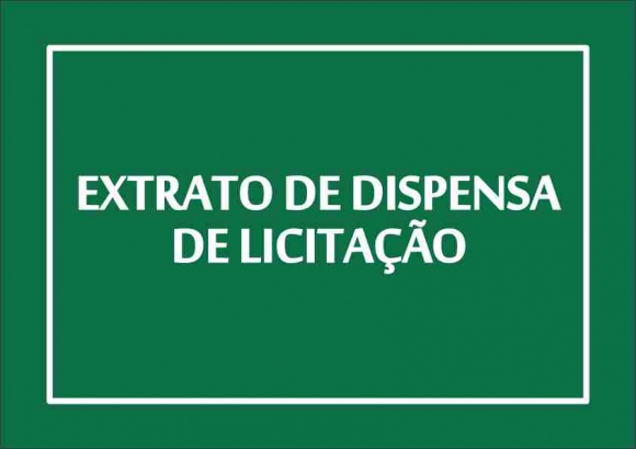 EXTRATO DE DISPENSA DE LICITAÇÃO - DP00001/2015