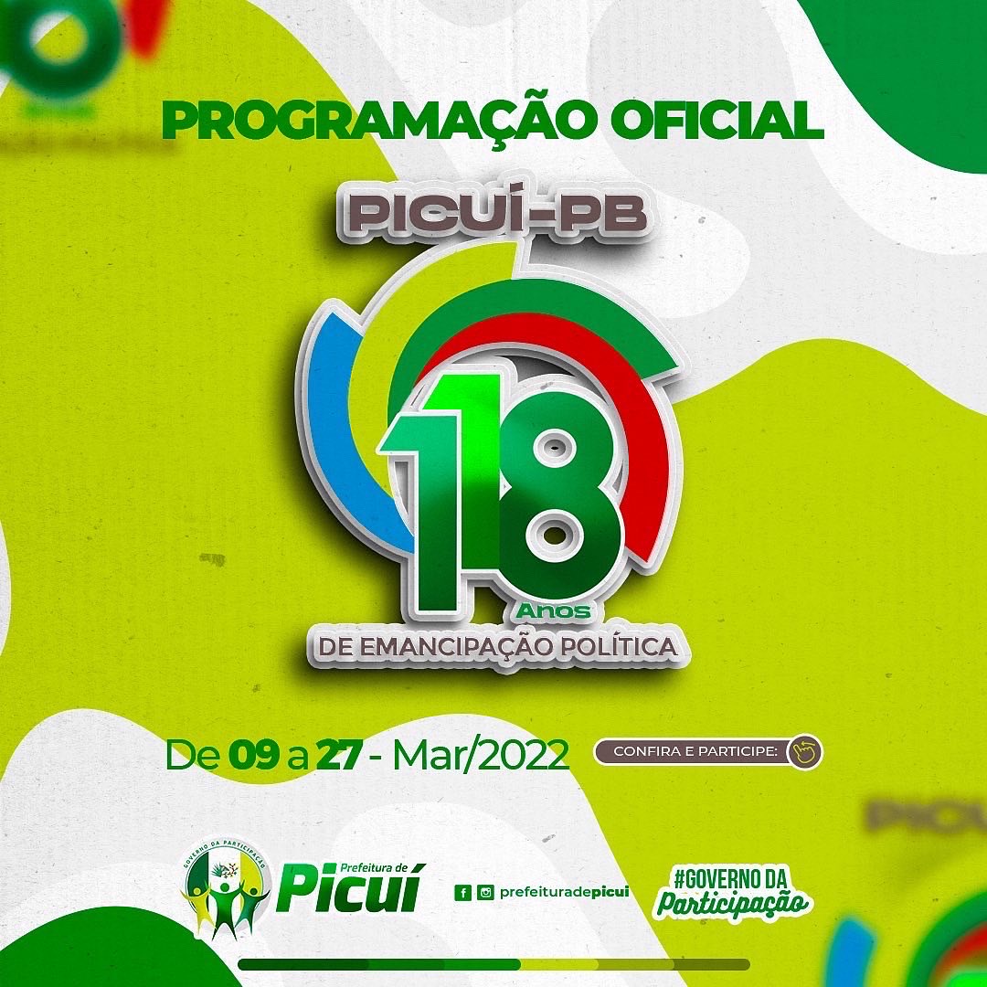Prefeito de Picuí Lança Oficialmente a Programação em Comemoração aos 118 Anos de Emancipação Política do Município | Geral - Prefeitura Municipal de Picuí