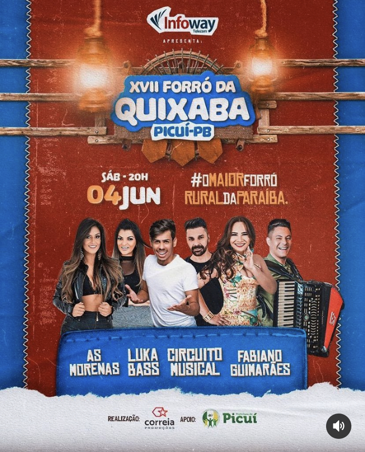 XVII Forró da Quixaba contará com 4 Atrações Musicais