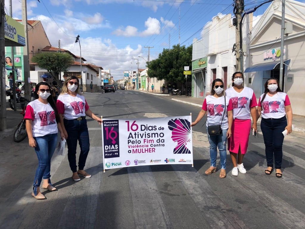 Equipes da Secretaria de Assistência Social do Município de Picuí realizam Pit Stop da Campanha 16+5 Dias de Ativismo