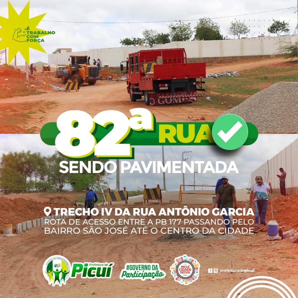 Prefeitura de Picuí Inicia Trabalho de Pavimentação do Acesso à PB 177